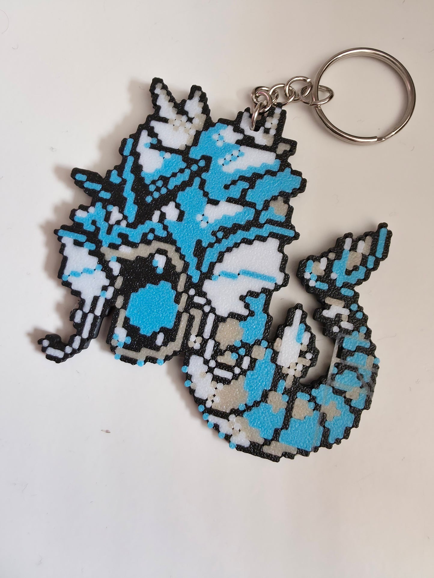 8 bit stylized Pokemon keyrings - Choose your favourites