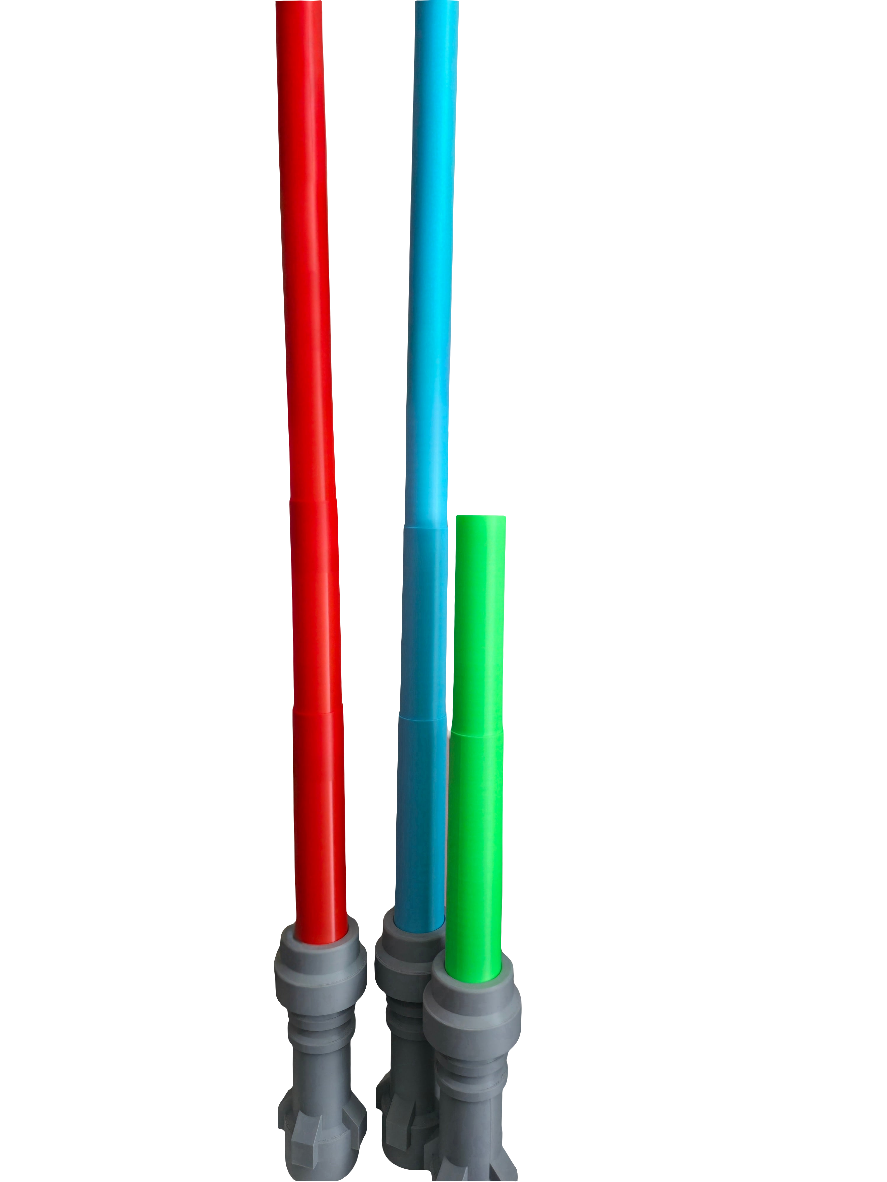 Big Brick Style Lightsaber with flick out blade