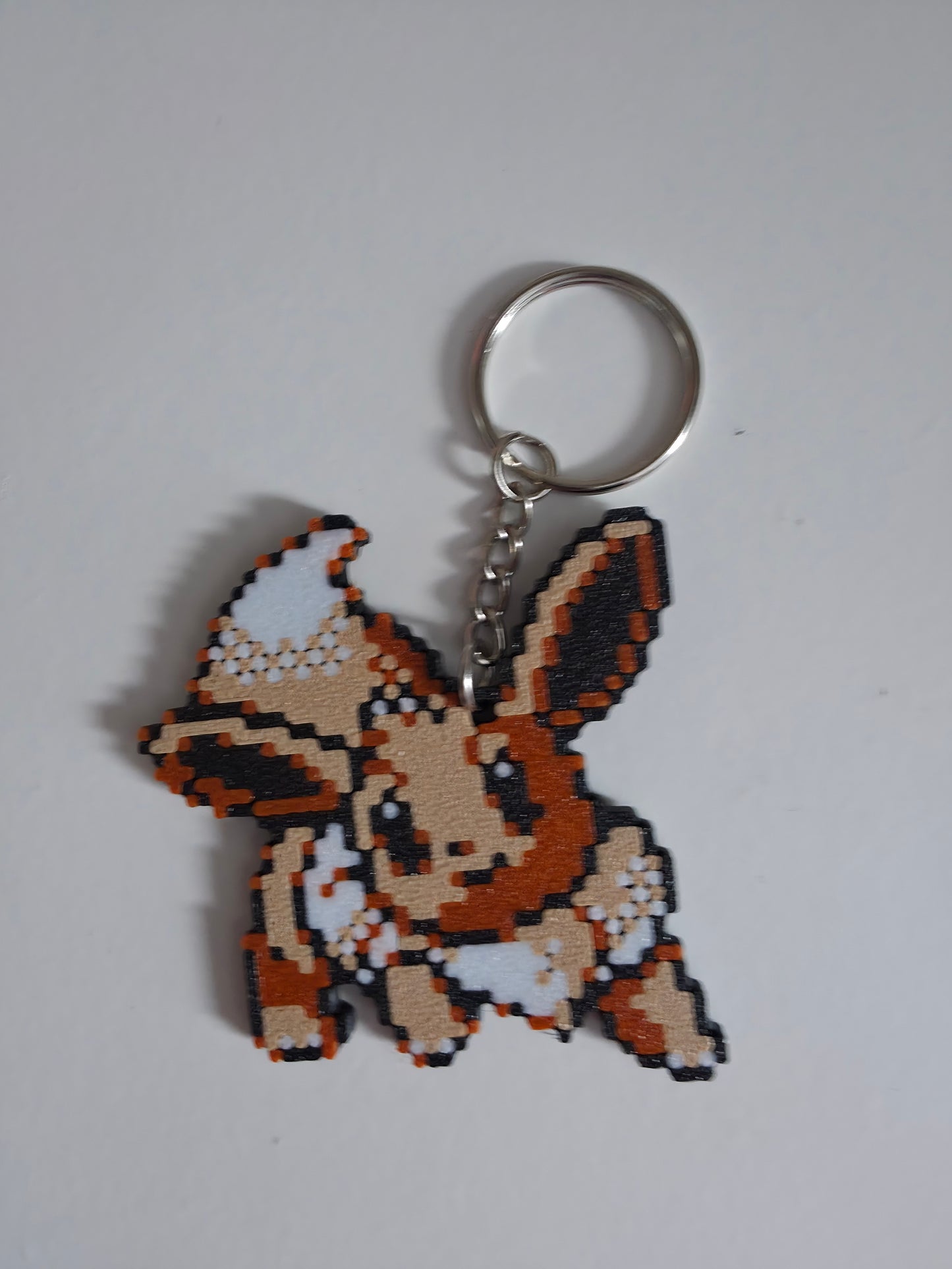 8 bit stylized Pokemon keyrings - Choose your favourites