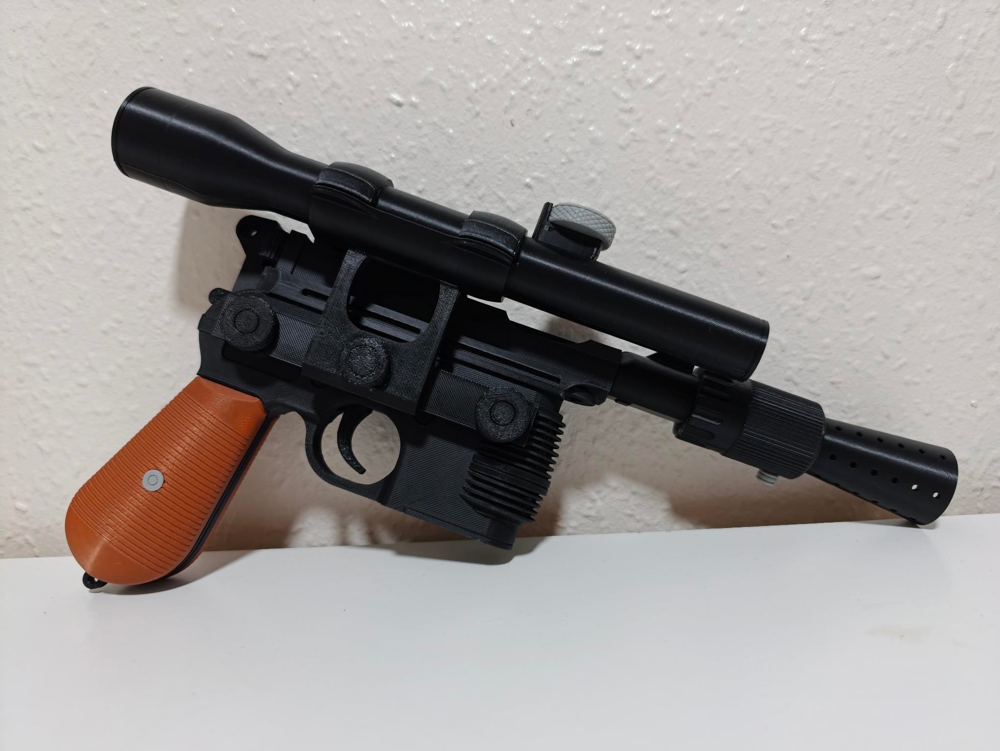 3D Printed Han Solo Blaster Replica – Star Wars Inspired Display Prop
