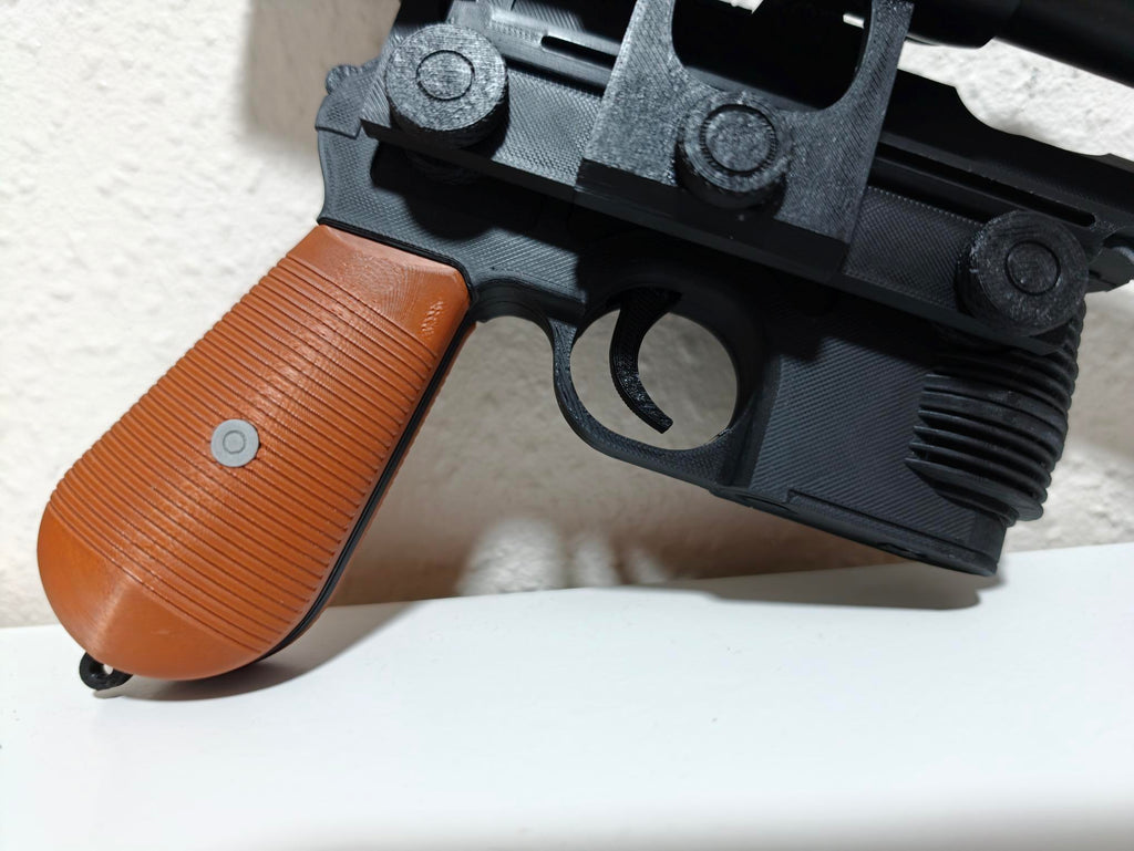 3D Printed Han Solo Blaster Replica – Star Wars Inspired Display Prop