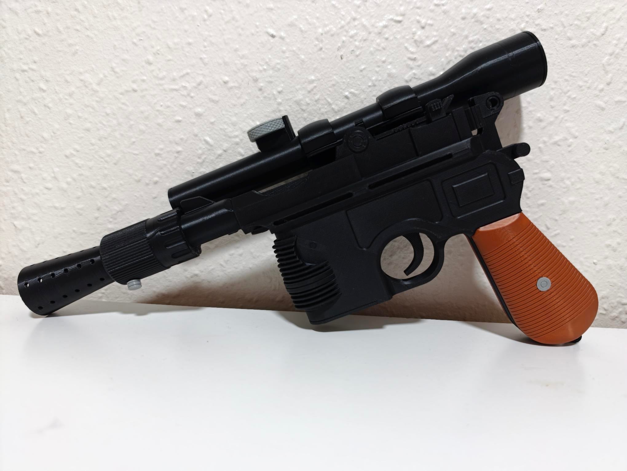 3D Printed Han Solo Blaster Replica – Star Wars Inspired Display Prop