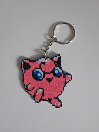 8 bit stylized Pokemon keyrings - Choose your favourites