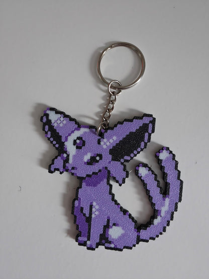 8 bit stylized Pokemon keyrings - Choose your favourites