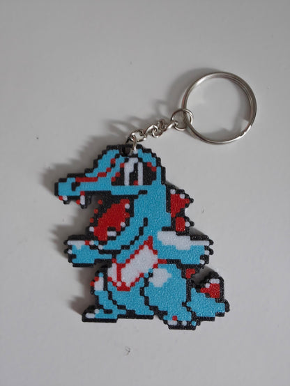 8 bit stylized Pokemon keyrings - Choose your favourites