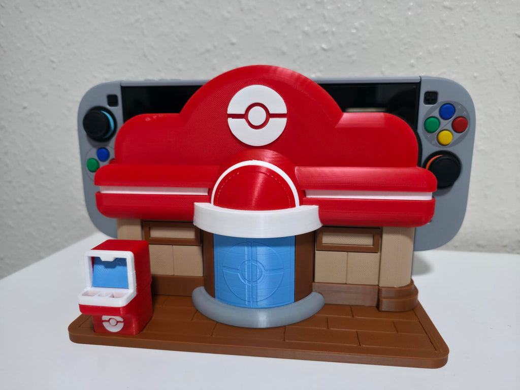 3D Printed Pokopia Pokémon Center Dock Stand – Nintendo Switch 2