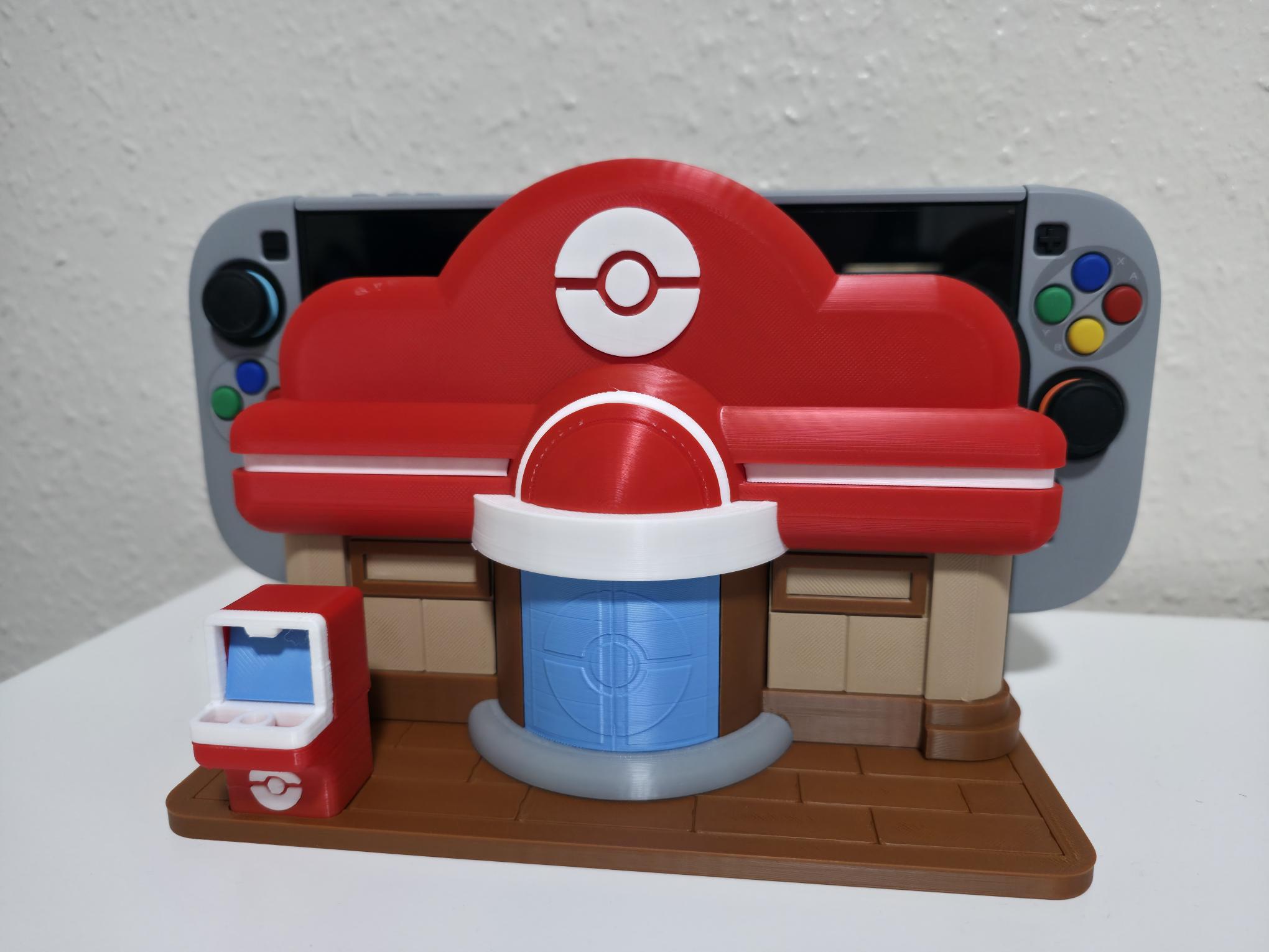 3D Printed Pokopia Pokémon Center Dock Stand – Nintendo Switch 2