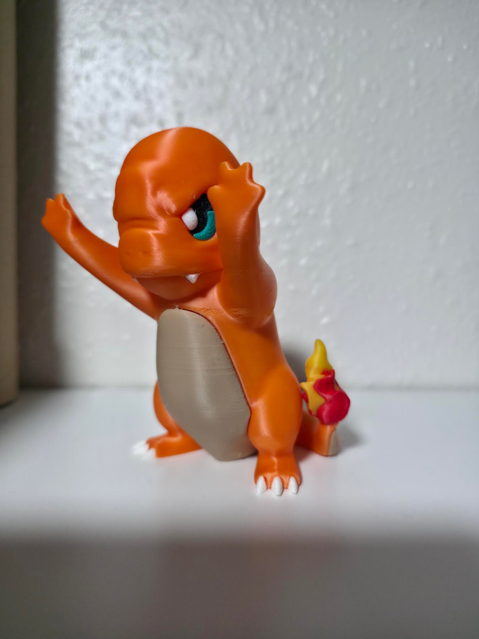 Jealous Pokémon 3D Printed Figure – Angry Window Figure PLA, Smooth Finish