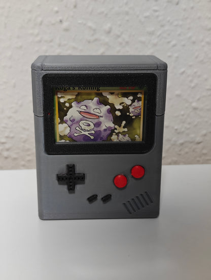 GAMEBOY STYLE TRADING CARD DECK BOX FULLY CUSTOMIZABLE HOLDS 80 CARDS